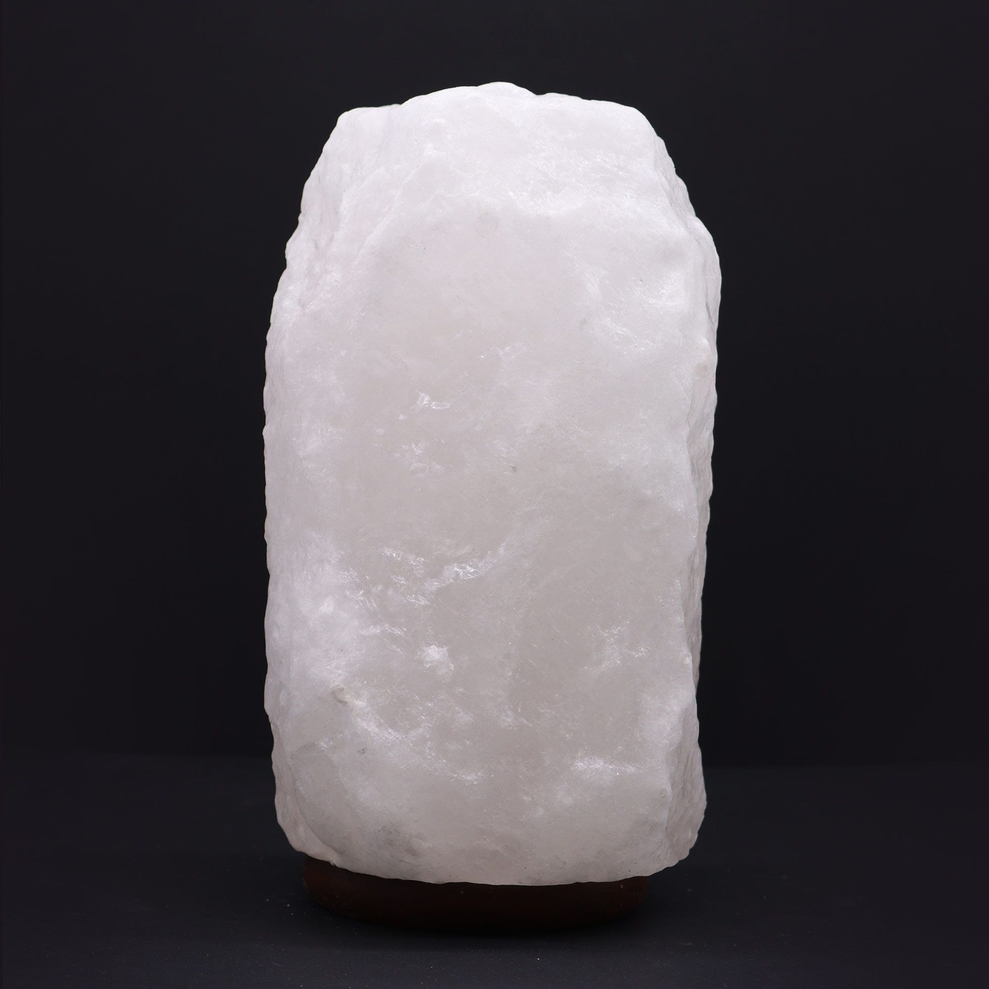 Lámpara de Sal del Himalaya de Cristal de Roca - & Base apx 8-10kg
