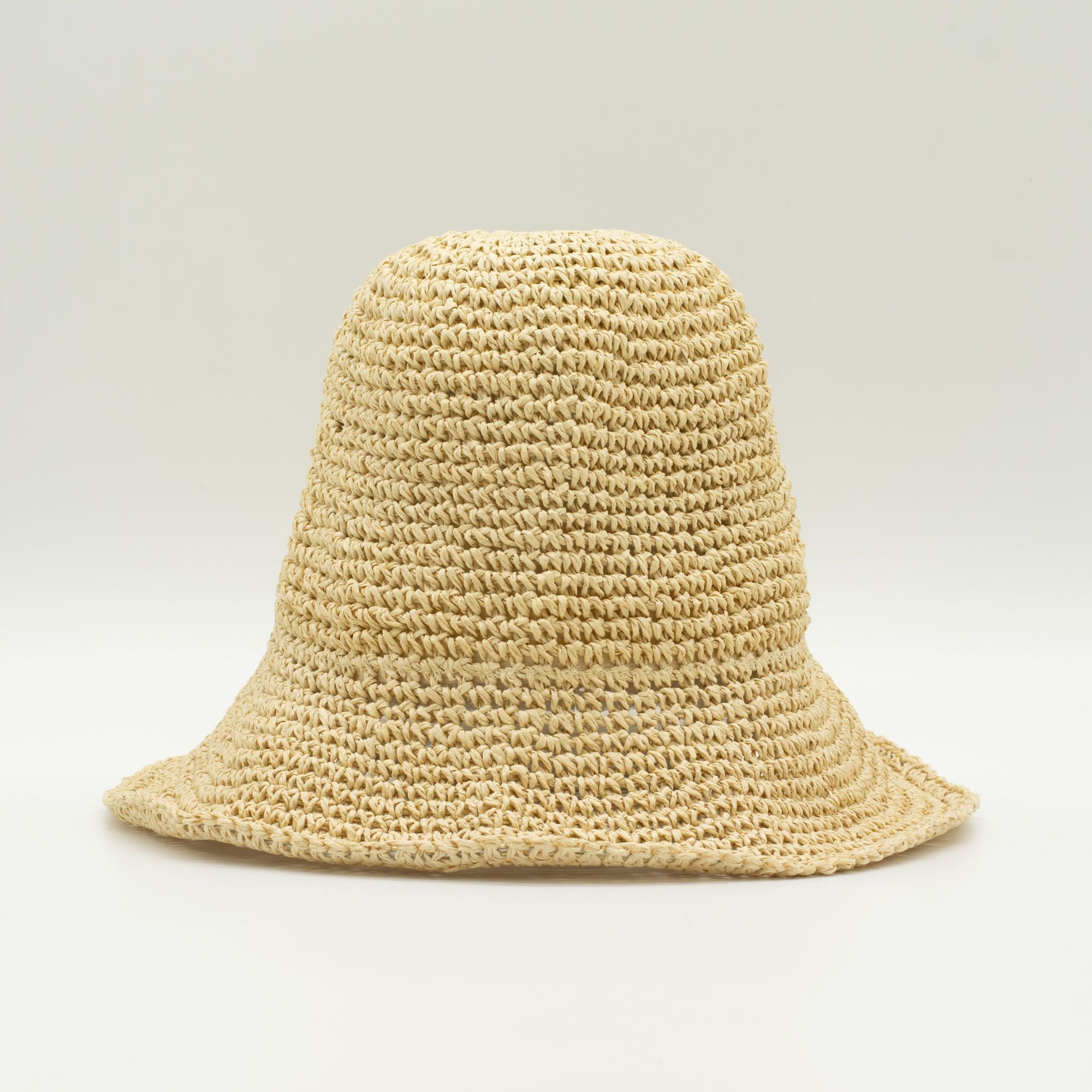 Sombrero de paja tipo floppy para el sol - beige natural